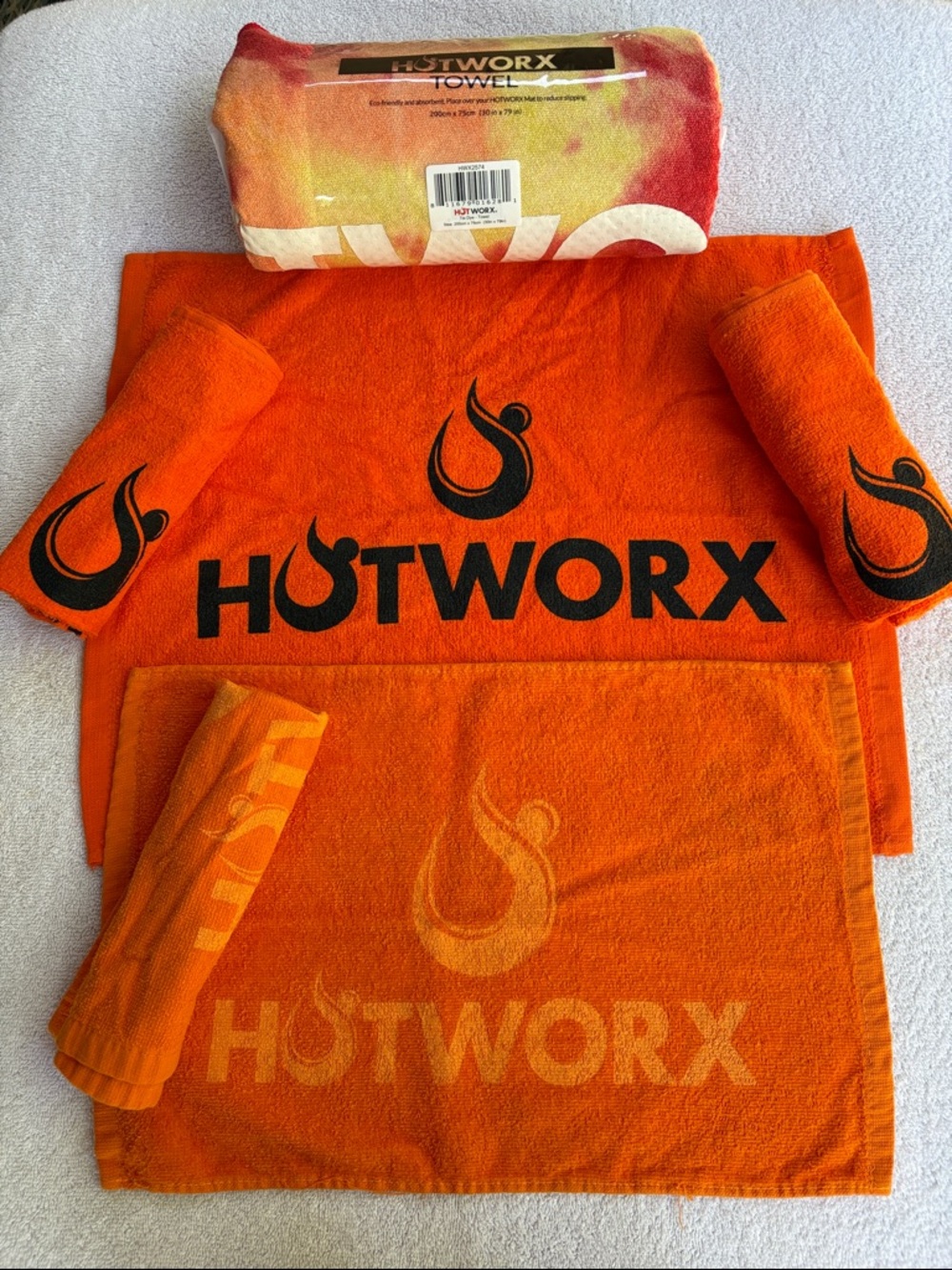HOTWORX Tie Dye Yoga Towel and Face Towels